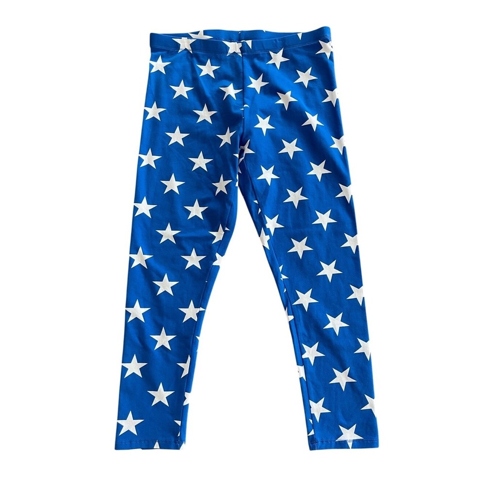 Mix it 4th of July Blue Star Print Leggings Small
